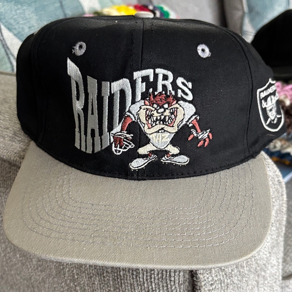 Black and Gray Raiders Cap